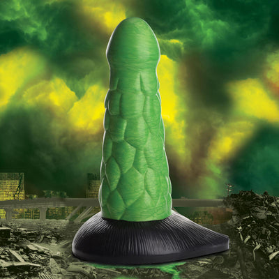 Buy Creature Cocks Radioactive Reptile Thick Scaly Silicone Dildo - Green 19 cm Dildo Online - Viking Traders Adult Shop Australia