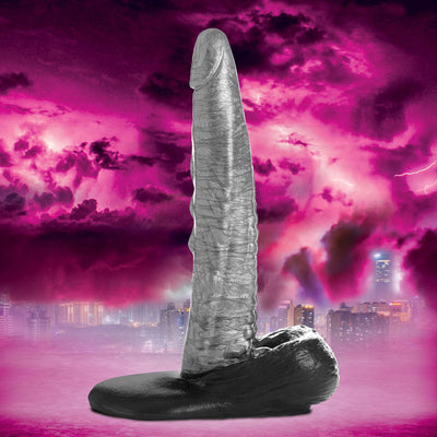 Buy Creature Cocks The Gargoyle Rock Hard Silicone Dildo - Silver 23.6 cm Fantasy Dildo Online - Viking Traders Adult Shop Australia