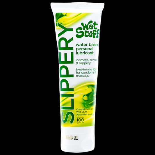 Wet Stuff Slippery - 100g Tube - Water Based Lubricant - 100 gram Tube