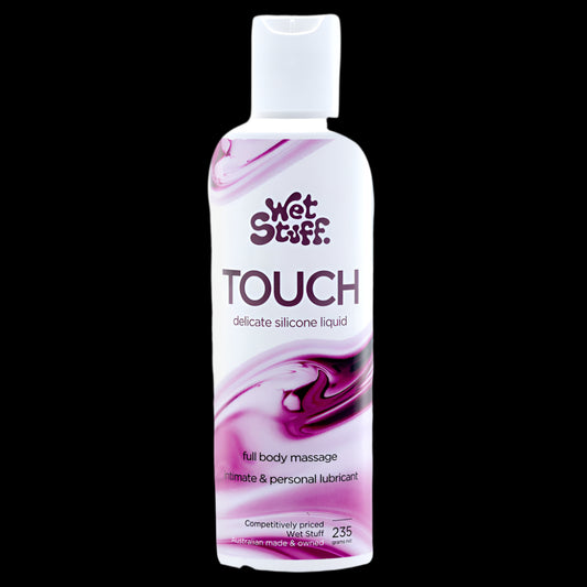 Wet Stuff Touch - 235g Disk Top - Silicone Lubricant - 235 gram Bottle