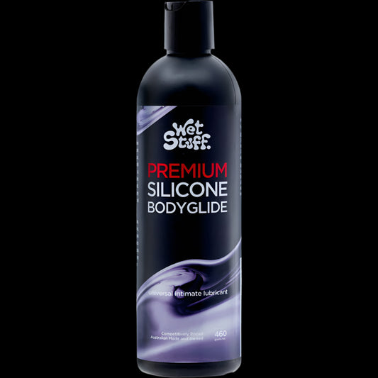 Wet Stuff Premium - 460g Disk Top - Silicone Lubricant - 460 gram Bottle